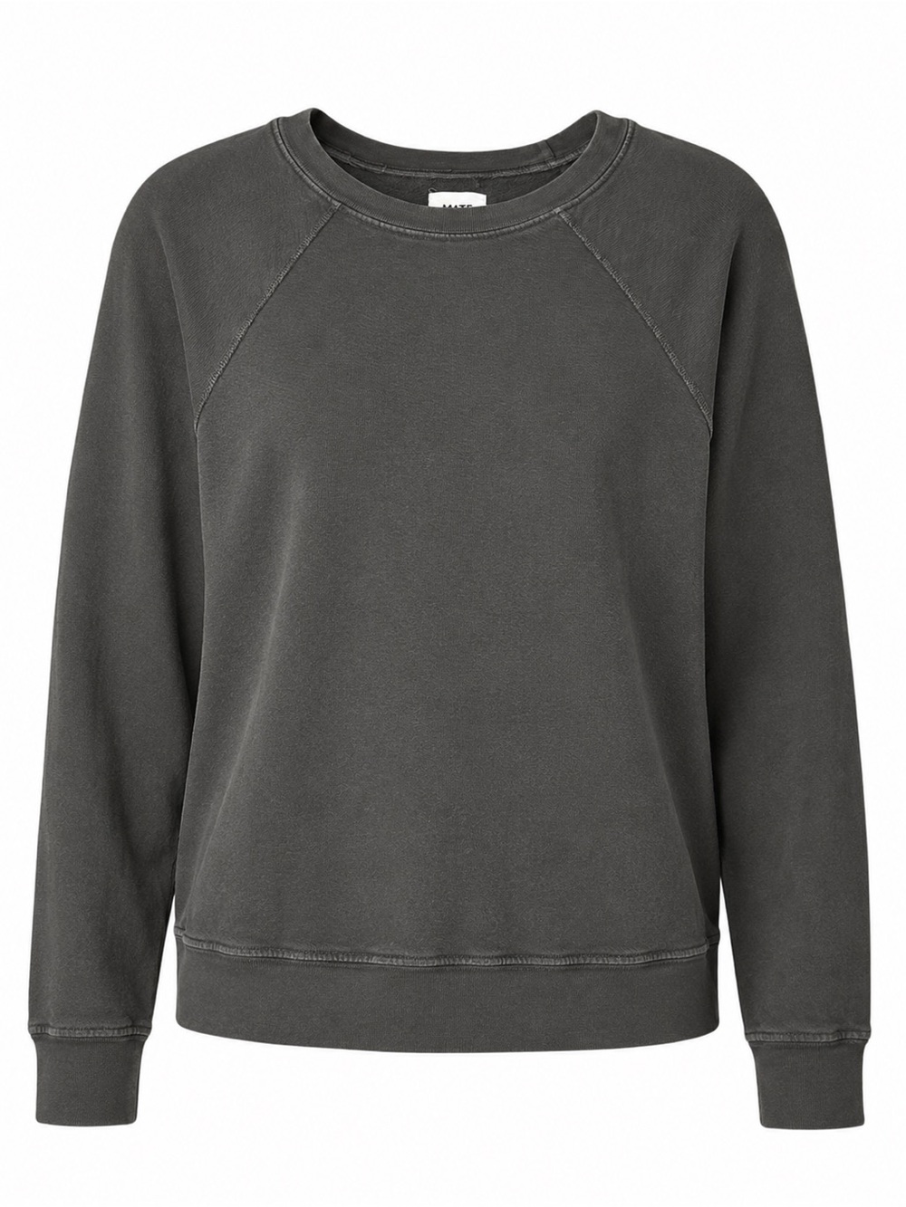 MATE the Label Organic Cotton Crewneck Sweatshirt Gray Small